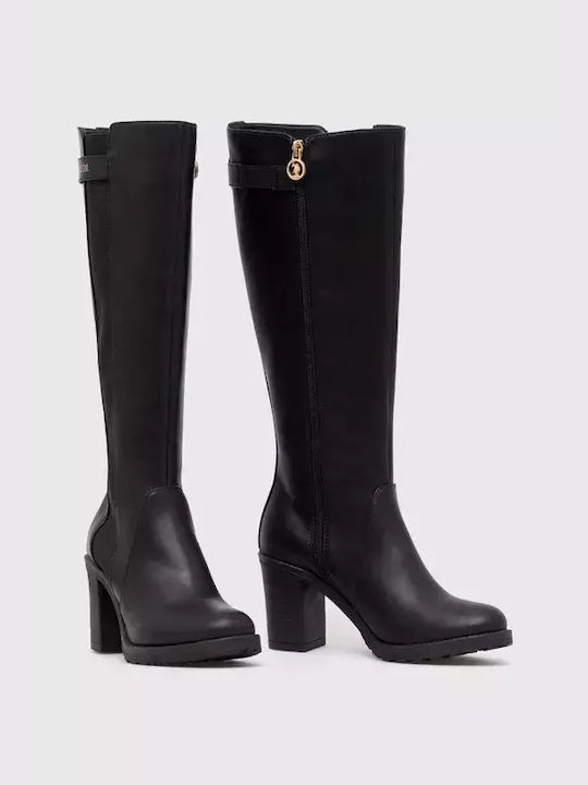 U.S. Polo Assn. Damenstiefel Schwarz