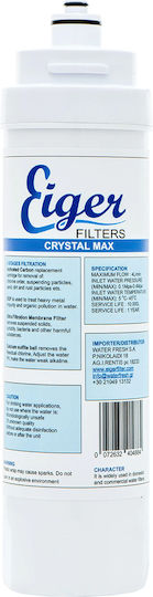 Eiger Filtru Crystal Max Cap De Schimb Pentru Filtre De Apă WF-MTP-10BF-H-3-8