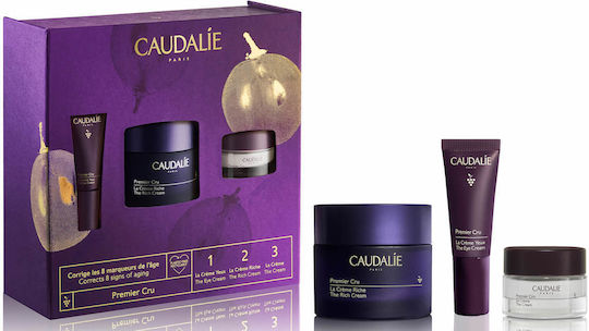 Caudalie Premier Cru Комплект за грижа за кожата за Хидратация & Анти-стареене 3бр