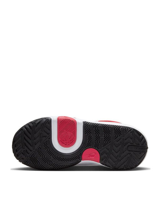 Team Hustle D 11 Ps Kids Sports Shoes Basketball with Hoop & Loop Closure Red