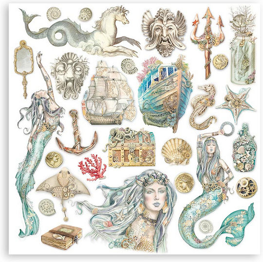 Stamperia Sea Scrapbooking 10τμχ