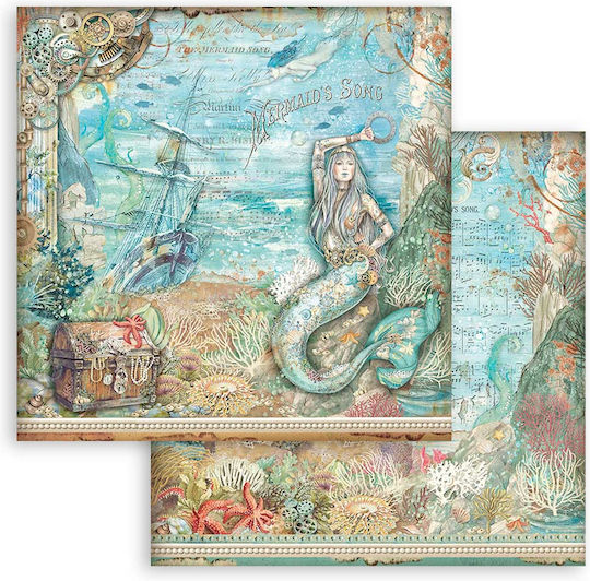 Stamperia Sea Scrapbooking 10τμχ