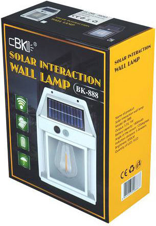 Wall Mounted Solar Light 600lm with Motion Sensor and Photocell 17cmx12cmx6cmcm