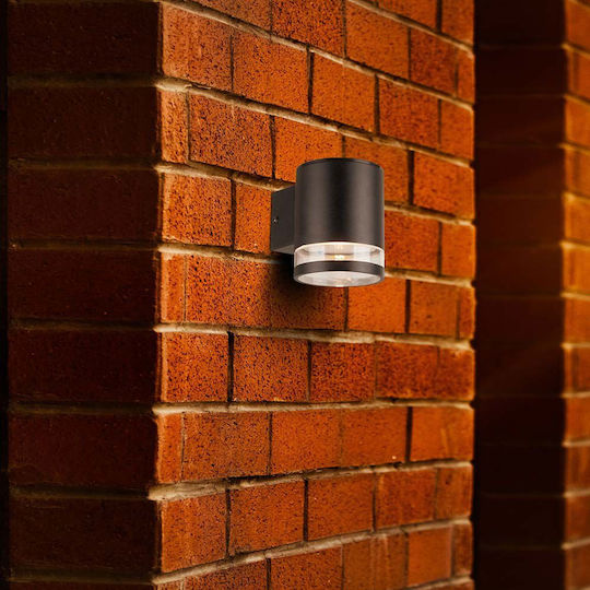 V-TAC Wall Mounted Solar Light 0.55W 70lm with Warm White Light 3000K IP44 13cmx10cmx12cmcm