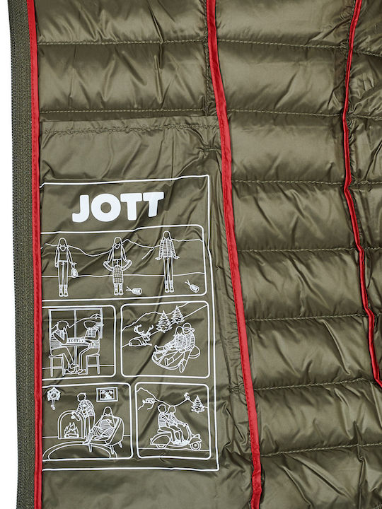 Scurtă Jachetă de femei Puffer Kaki