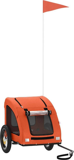 vidaXL Cosul pentru transport câine până la 30kg Portocaliu M124xL53xA53cm.
