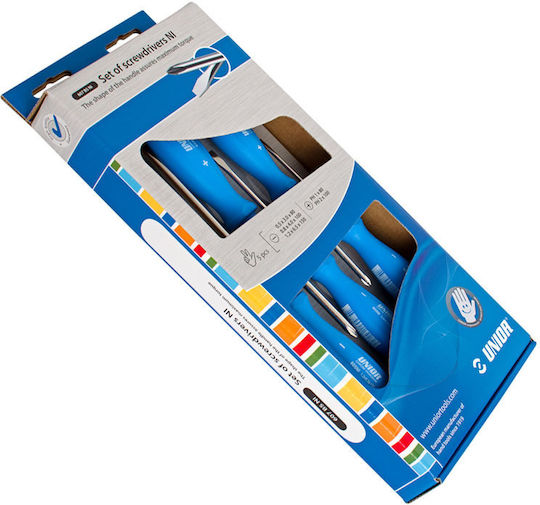 Unior 607B5NI Set Screwdrivers with 5 Interchangeable Tips