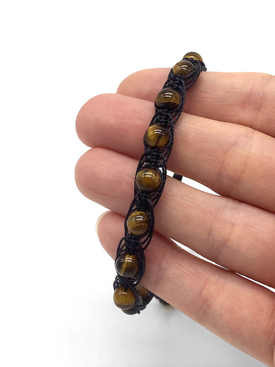 Zosimi Beads Дамска Гривна Макраме с Дизайн Очи от Въжета 26см