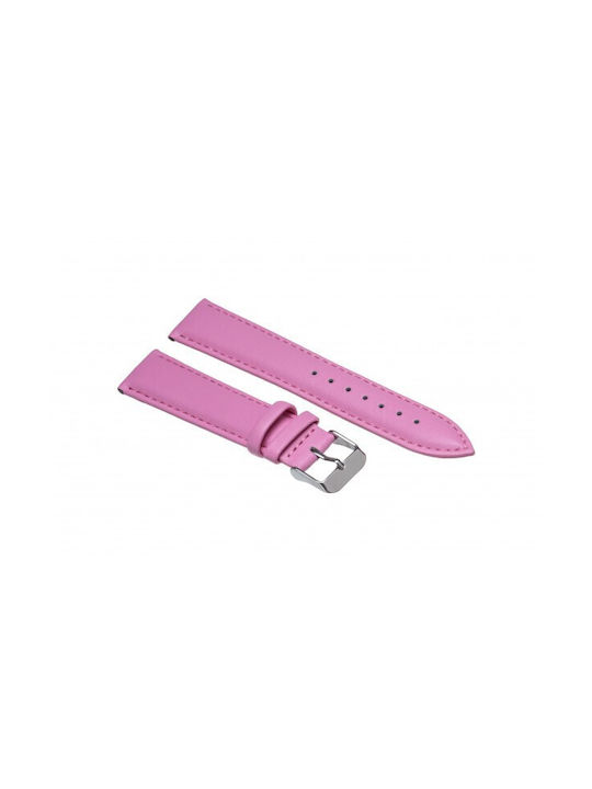 Leather Strap Pink 12mm