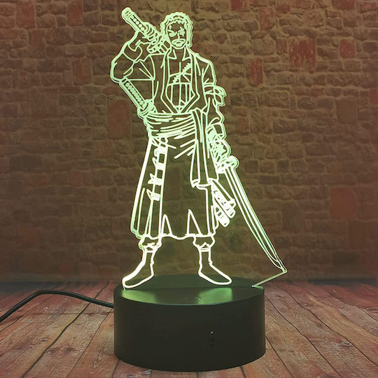 One Piece - Zoro Decorative Lamp 3D Illusion Transparent