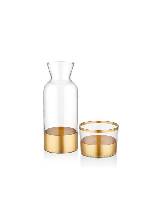 Glass made of Glass in Gold Color 1pcs