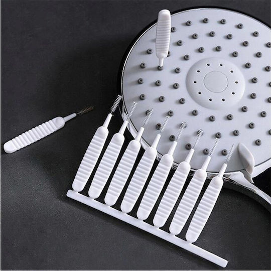 Aria Trade Set Plastic Cleaning Brushes with Handle 10pcs