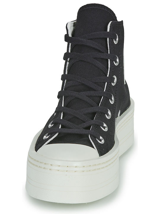 Chuck Taylor All Star Modern Lift Флатформи Платно Високи Черни