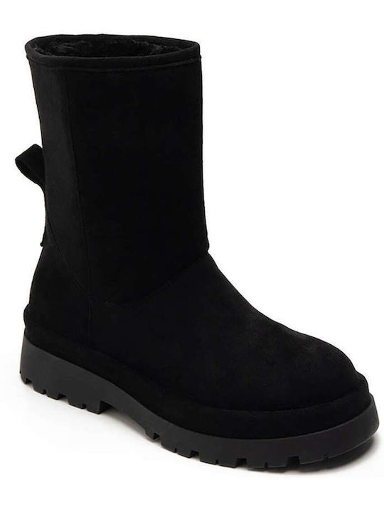 Keep Fred Synthetic Leather Women's Boots Black