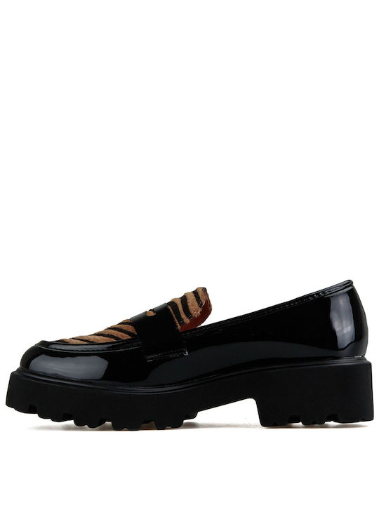 Sushi's Closet Patent Leather Women's Loafers in Black Color