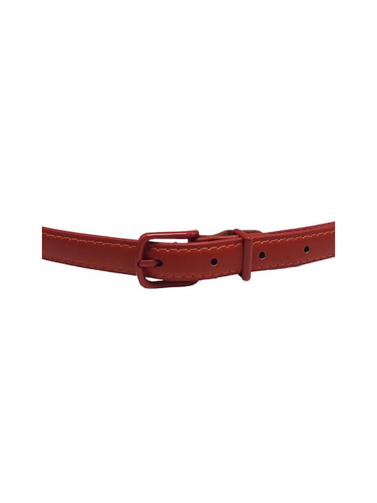 Leather Women's Belt Tabac Brown