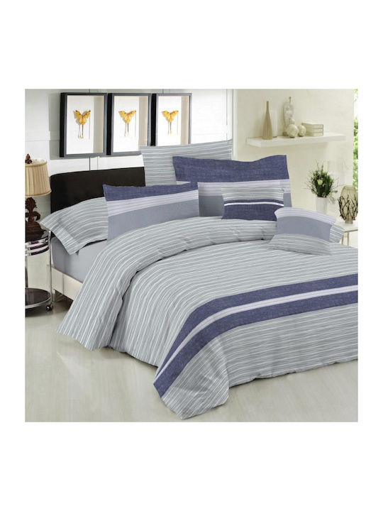 Le Blanc Sheet Sets Queen 240x270cm. Brooklyn Ice 4pcs