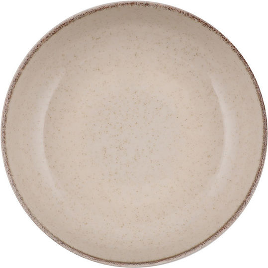 Geschirrset aus Porzellan Beige 16Stück