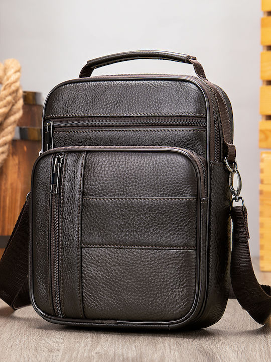 Leather Men's Bag Shoulder / Crossbody Brown