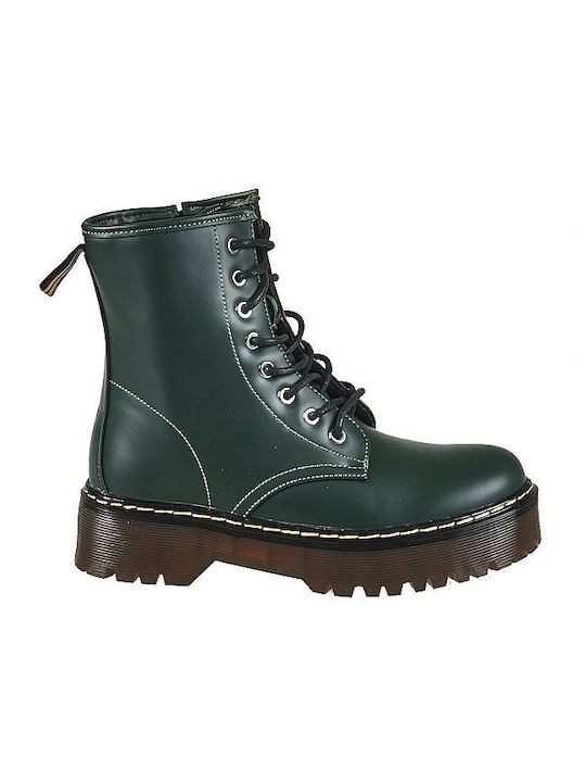 Elenross Women's Combat Boots Green