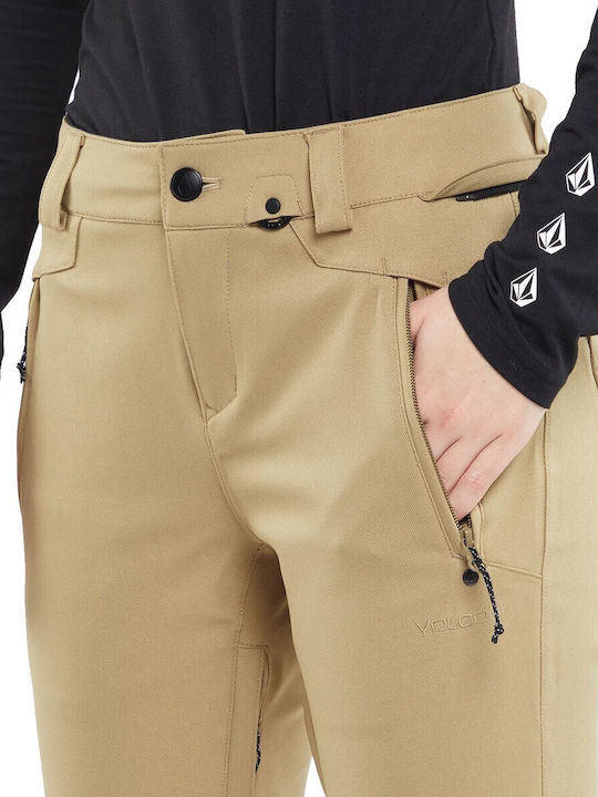 Volcom Species Stretch H1352407-DKA Дамски Сноуборд-панталони Ски & Сноуборд Бежов