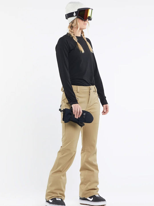 Volcom Species Stretch H1352407-DKA Дамски Сноуборд-панталони Ски & Сноуборд Бежов