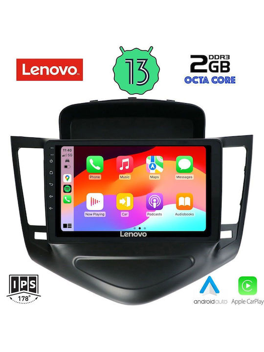 Lenovo Sistem Audio Auto pentru Chevrolet Cruze 2008-2012 (Bluetooth/USB/WiFi/GPS/Apple-Carplay/Android-Auto) cu Ecran Tactil 9"