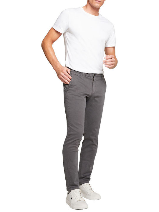 Παντελόνι Chino σε Slim Εφαρμογή Γκρι