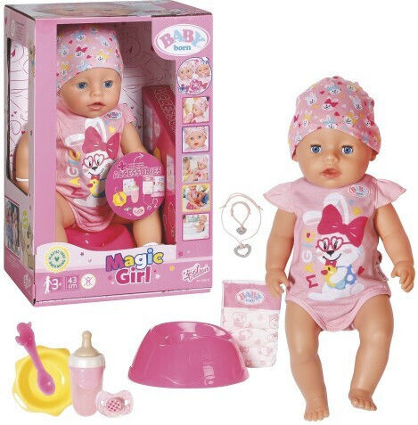 ZAPF Creation Baby Born Set Papușă Bebe Magic Girl Pentru 3+ Ani 43 Cm