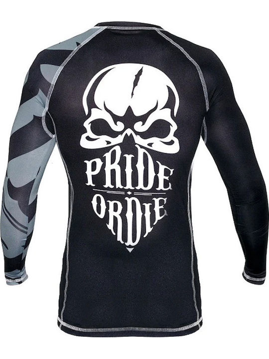 PrideOrDie Long Sleeve Shirt POD193 for Jiu-Jitsu Black