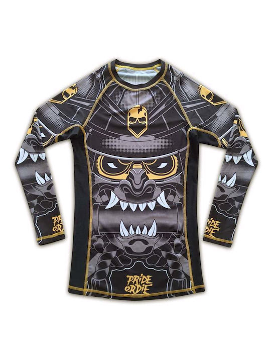 PrideOrDie Long Sleeve Shirt POD183 for Jiu-Jitsu Black