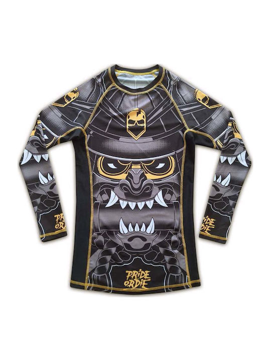 PrideOrDie Long Sleeve Shirt POD183 for Jiu-Jitsu Black