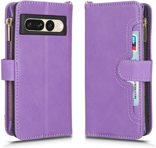 Multi Zipper Brieftasche Lila (Google Pixel 7 Pro)