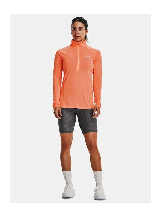 Under Armour Women's Athletic Blouse Long Sleeve Orange