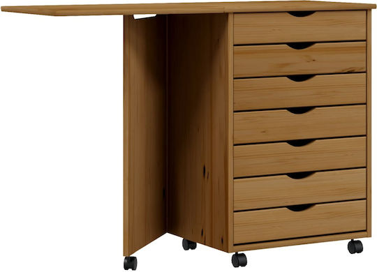 Schreibtisch Moss 105.5x39x74.5cm Mit Honigbraun