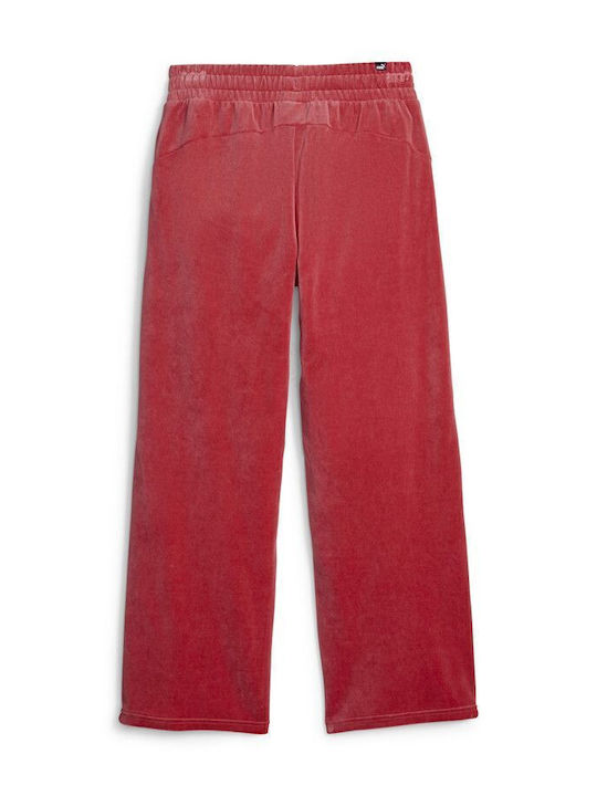 Jogginghose Samt Rot