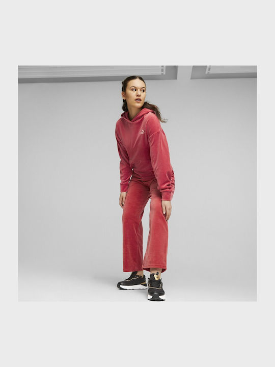 Jogginghose Samt Rot
