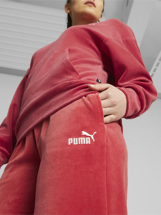 Jogginghose Samt Rot