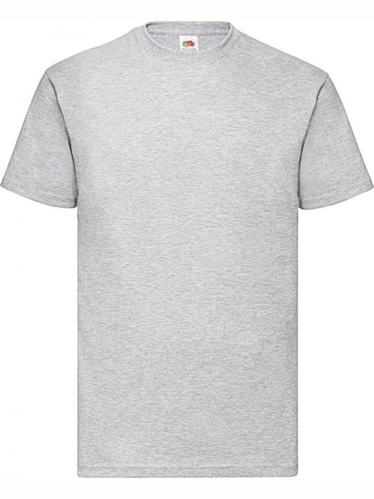 Fruit of the Loom Men's Short Sleeve Promotional T-Shirt White/Heather Grey/Navy 0610360