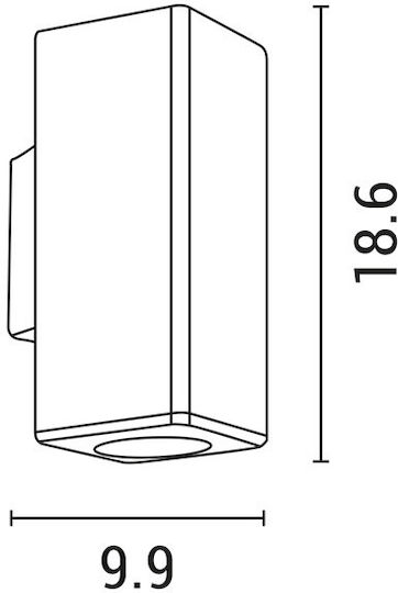 Eurolamp Στεγανό Σποτ 9.9x7.6x18.6εκ. Eurolamp Στεγανό Σποτ 9.9x7.6x18.6εκ.