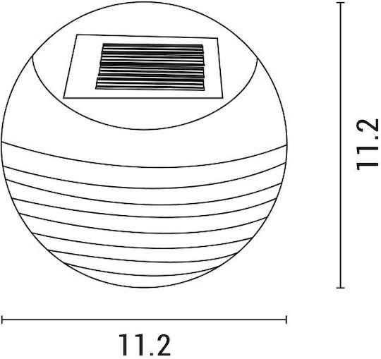 Eurolamp Wall Mounted Solar Light Warm White 3000K with Photocell