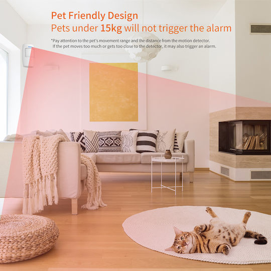 Powertech PET Безжичен Датчик За Движение 110°