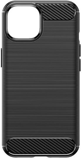 Carbon Umschlag Rückseite Metallisch Blau (iPhone 15)