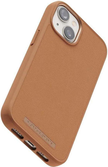 Njord Leather Back Cover Leather 2mm Cognac (iPhone 14)