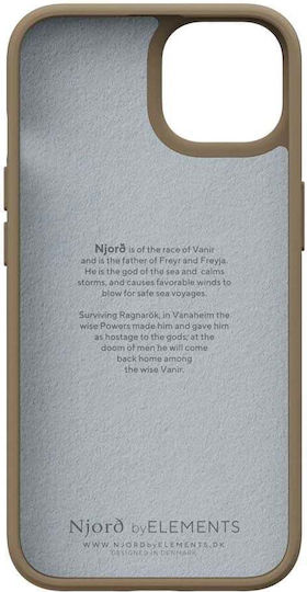 Njord Suede Comfort+ Back Cover Fabric 2mm Camel (iPhone 14)