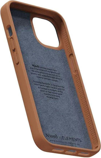 Njord Leather Back Cover Leather 2mm Cognac (iPhone 14)