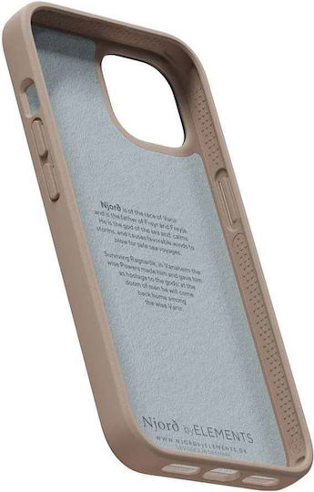 Njord Fabric Just Back Cover Υφασμάτινο 2mm Pink Sand (iPhone 14 Pro)
