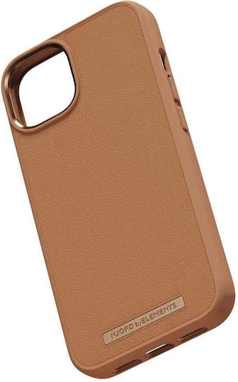 Njord Leather Back Cover Leather 2mm Cognac (iPhone 14)
