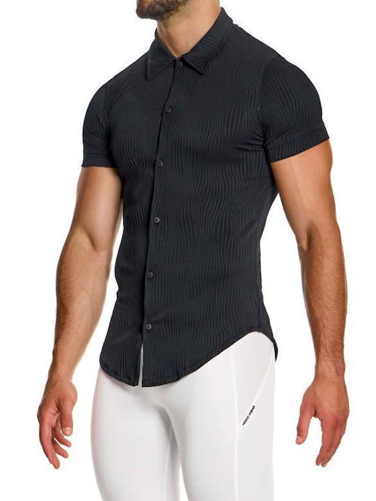 Modus Vivendi Men's Shirt Short Sleeve Black