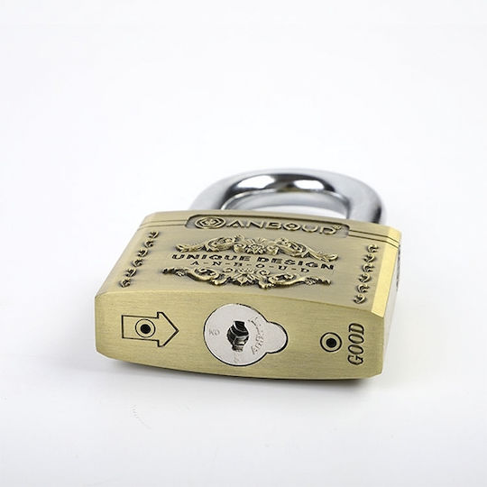 Steel Padlock Brass with Key 70mm 1pcs